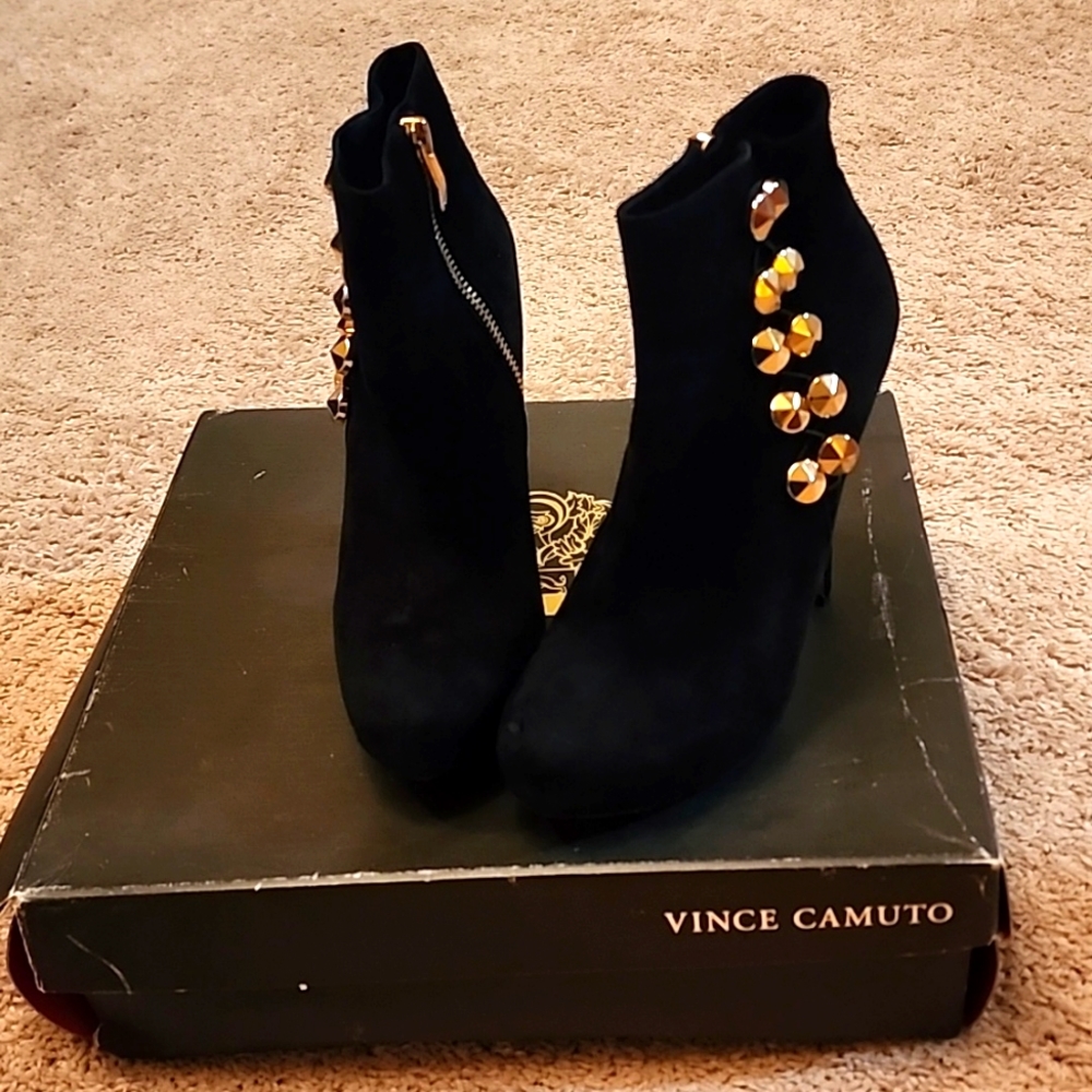 Vince camuto black suede boot - Picture 1 of 6